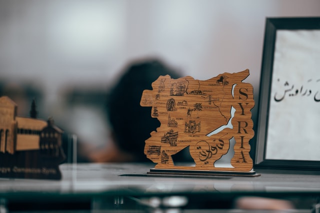 Wooden ornament on a desk