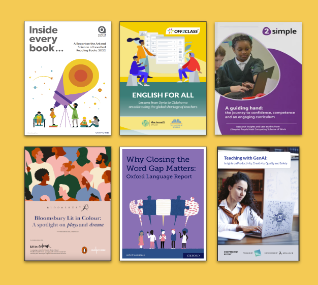 Cover images of Oriel Square-produced thought leadership reports